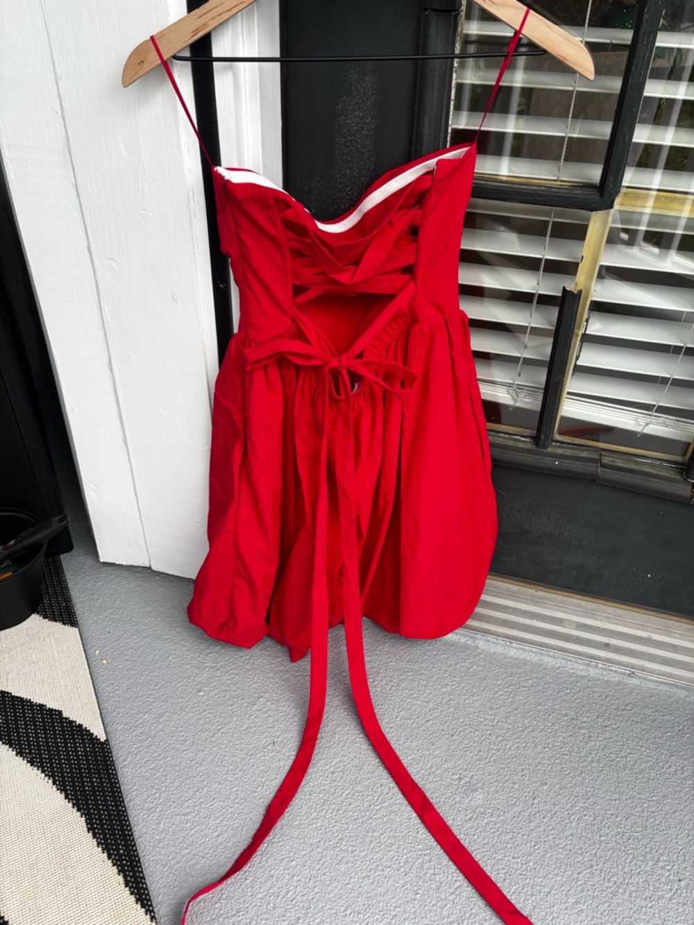 Amanda Uprichard Bright Red Strapless Mini Dress